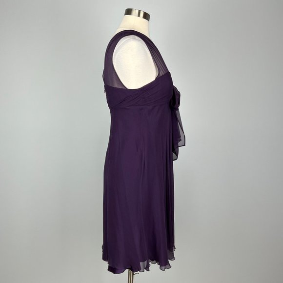 Renato Nucci Womens Silk Sleeveless Cocktail Formal Dress Purple size 42 US Med - Picture 6 of 13